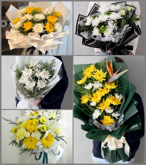 山东莱芜莱城区高庄街道龙王庄村白事花束代送
